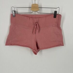 Vintage Old Navy Size Small Pink French Terry Low Waist Lounge Shorts Y2K